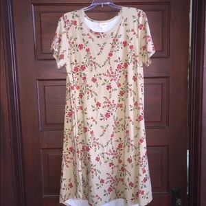 Beautiful red floral Suede Carly